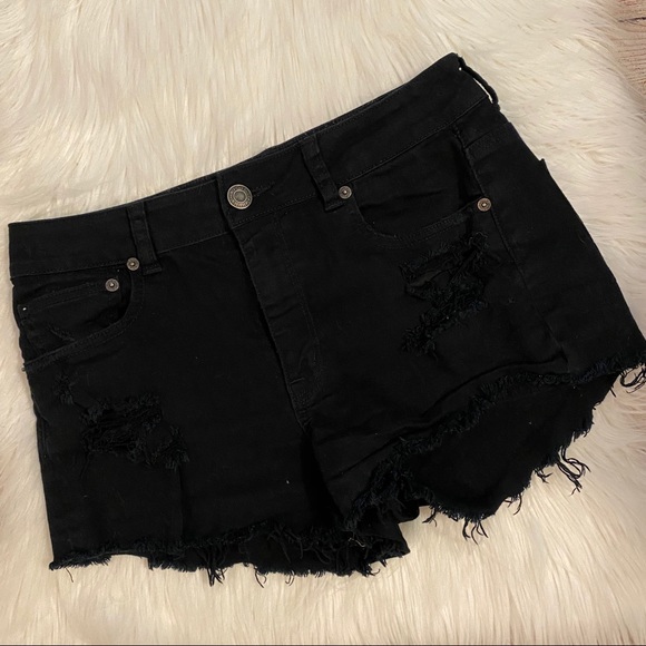 American Eagle Outfitters Pants - Black Hi-Rise Festival Shortie